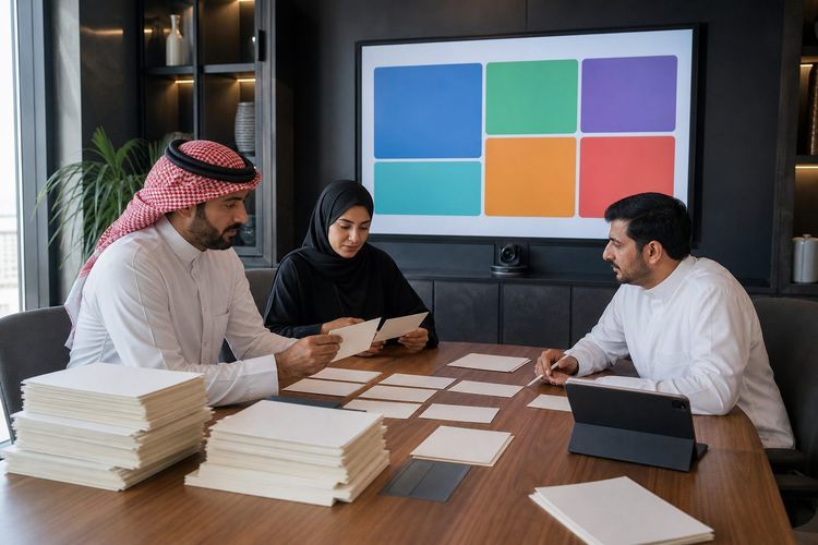 Connected enterprise software systems in a business environment